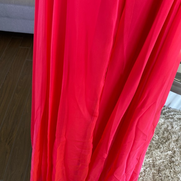 Pink and orange prom/grad dress with train - Picture 14 of 15